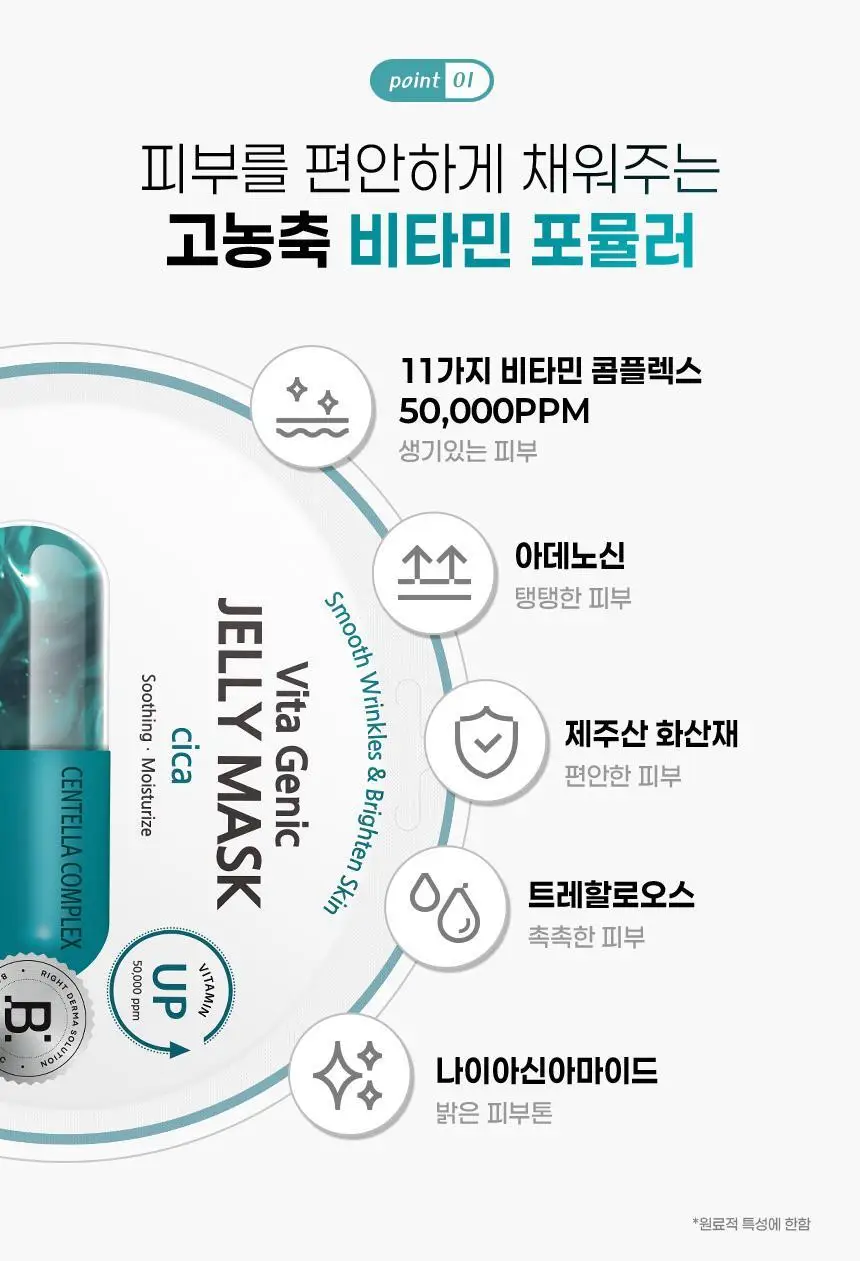 [카밍 폼 증정/안소희 PICK]바노바기 비타 제닉 젤리 마스크 10매 7종 택 1 상세페이지 64